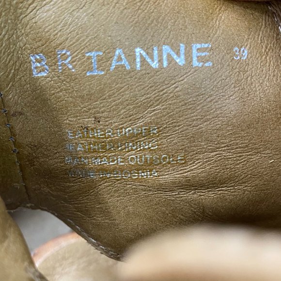 MIZ MOOZ Brianne 9 / 39 Wedge Peep Toe Zip Sandals - Picture 7 of 9